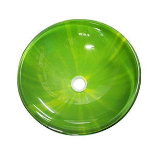 HSGL18-초록/유리볼세면기/탑볼세면기/원형세면기/하부장에올려놓는세면기