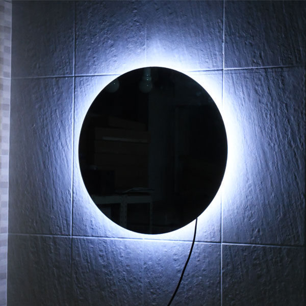 나오미씨엠/ [주문제작] LED원형벽거울 / 리모콘 LED조절 가능